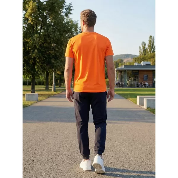  Pánske funkčné tričko ALTISPORT CARRYOVER ALM027124 NEÓNOVO ORANŽOVÁ 