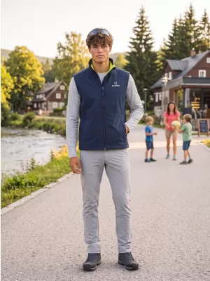 Pánska softshellová vesta ALTISPORT ALM006517 NÁMORNÁ MODRÁ