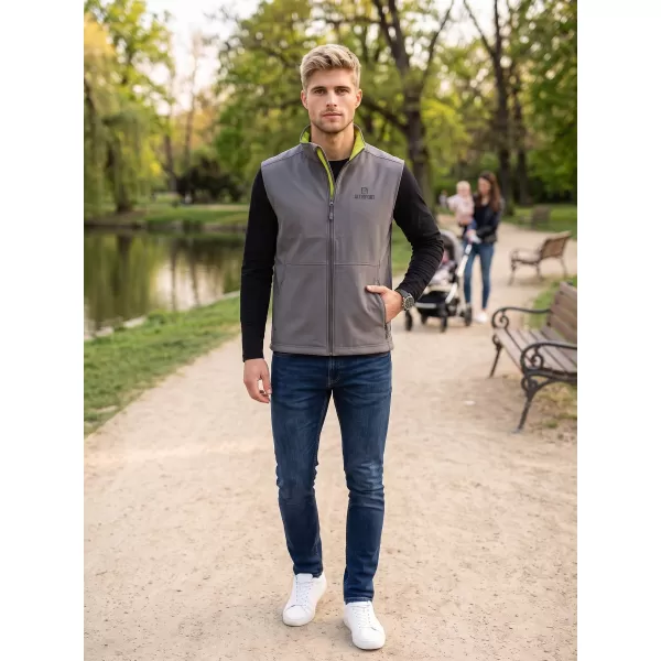  Pánska softshellová vesta ALTISPORT ALM006517 oceľovosivá 