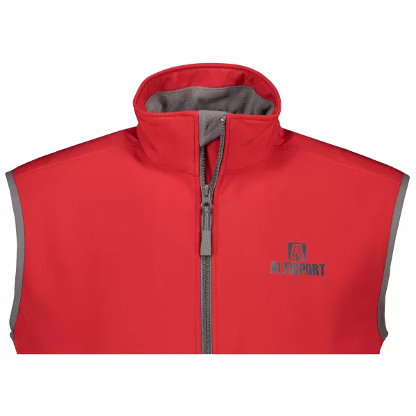  Pánska softshellová vesta ALTISPORT ALM006517 ČERVENÁ 