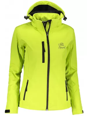 Dámska softshellová bunda ALTISPORT ALW056521 limetkovú