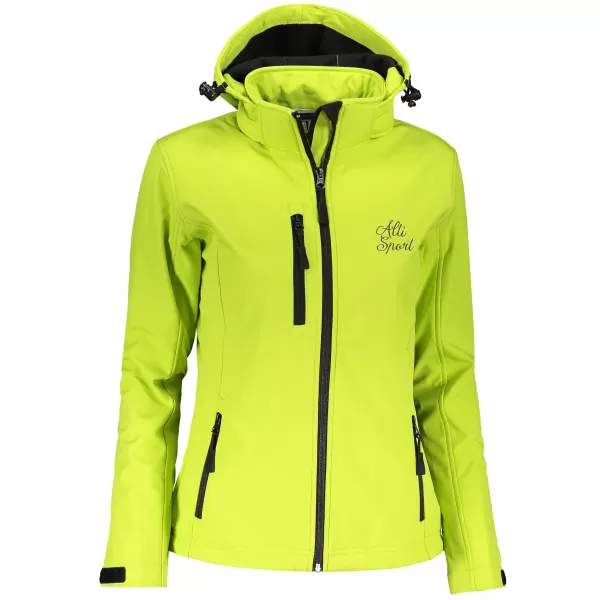  Dámska softshellová bunda ALTISPORT ALW056521 limetkovú 