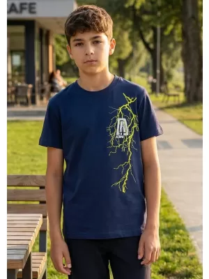 Detské tričko ALTISPORT ALK027138 POLNOČNÁ MODRÁ