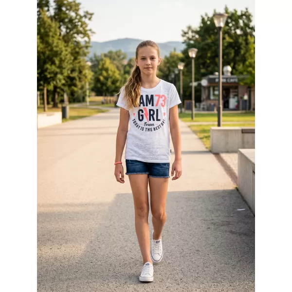  Dievčenské tričko s krátkym rukávom SAM 73 KYLIE GT 549 biela 