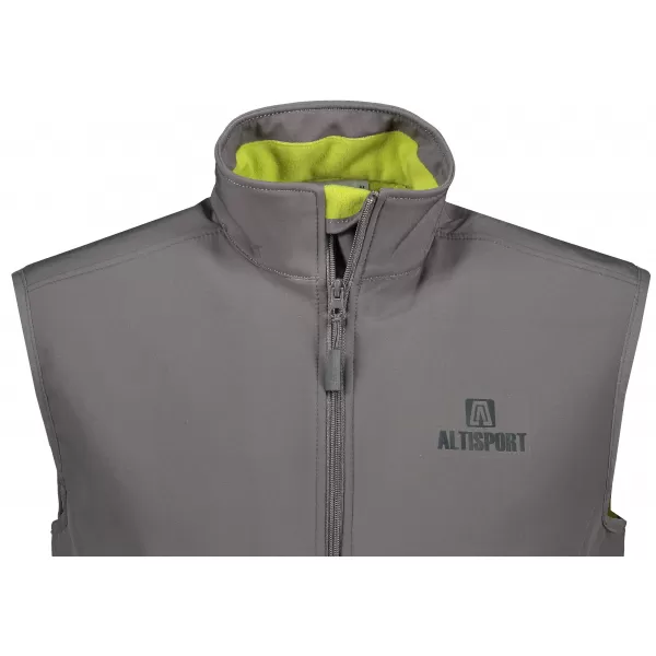 Pánska softshellová vesta ALTISPORT ALM006517 oceľovosivá 