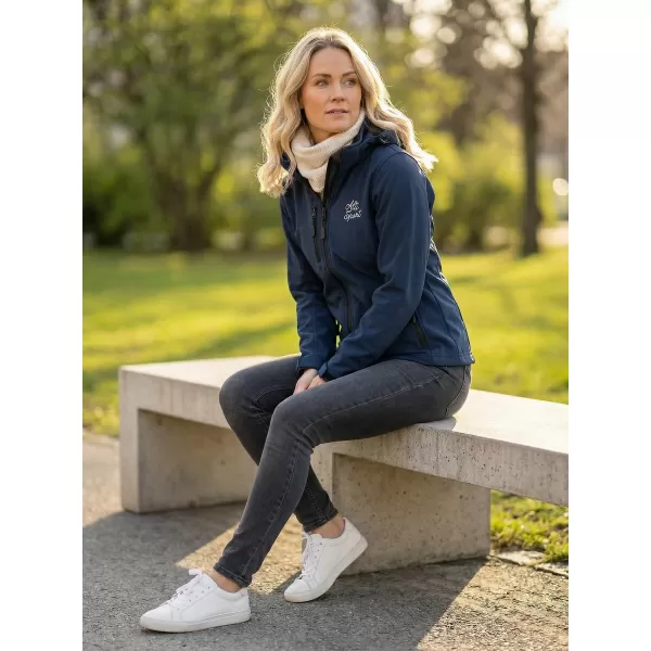  Dámska softshellová bunda ALTISPORT ALW056521 NÁMORNÁ MODRÁ 