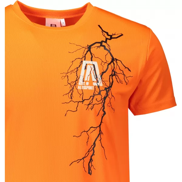  Pánske funkčné tričko ALTISPORT CARRYOVER ALM027124 NEÓNOVO ORANŽOVÁ 