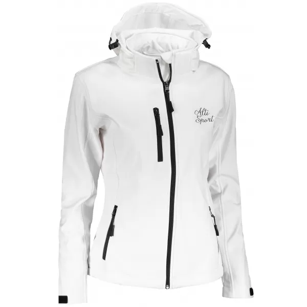  Dámska softshellová bunda ALTISPORT ALW056521 BIELA 