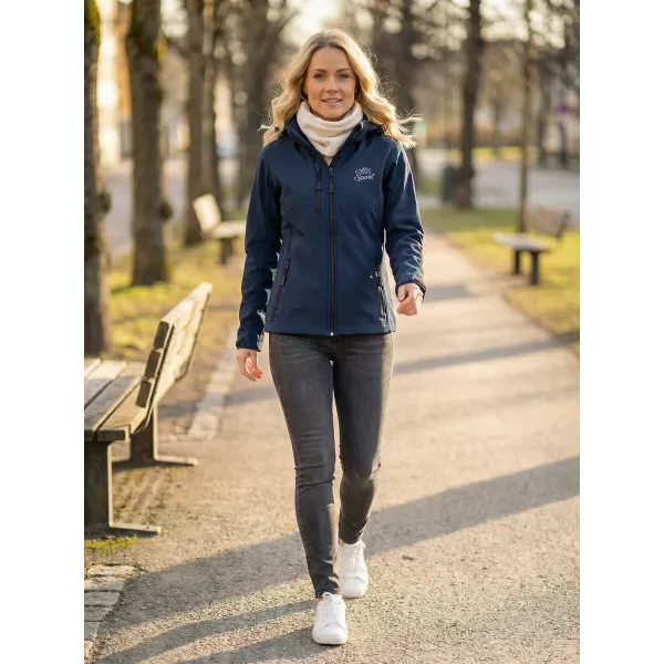  Dámska softshellová bunda ALTISPORT ALW056521 NÁMORNÁ MODRÁ 