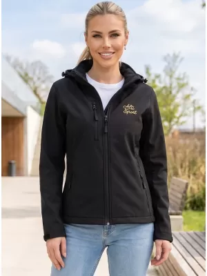 Dámska softshellová bunda ALTISPORT ALW056521 ČIERNA