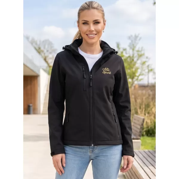 Dámska softshellová bunda ALTISPORT ALW056521 ČIERNA 