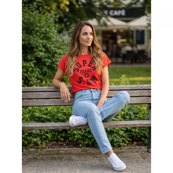  Dámske tričko s krátkym rukávom SAM 73 ROBYN WT 814 červená 
