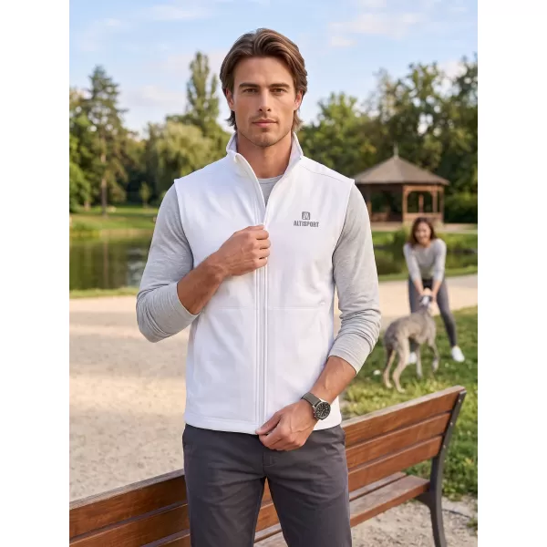  Pánska softshellová vesta ALTISPORT ALM006517 BIELA 