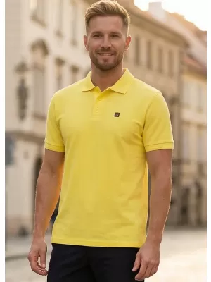 Pánske tričko s golierom ALTISPORT CARRYOVER ALM065203 CITRÓN