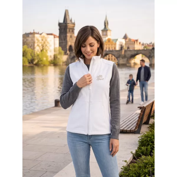  Dámska softshellová vesta ALTISPORT ALW056516 BIELA 