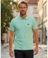 Pánske tričko s golierom ALTISPORT CARRYOVER ALM065203 MÄTA