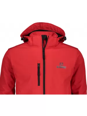 Pánska softshellová bunda ALTISPORT ALM006522 ČERVENÁ