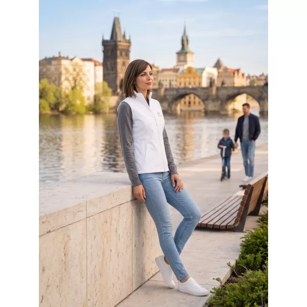  Dámska softshellová vesta ALTISPORT ALW056516 BIELA 