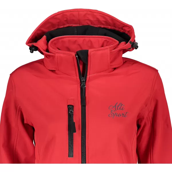  Dámska softshellová bunda ALTISPORT ALW056521 ČERVENÁ 