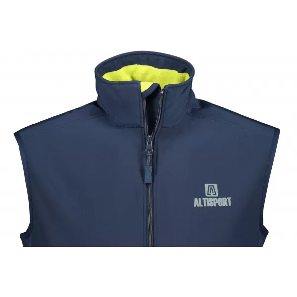  Pánska softshellová vesta ALTISPORT ALM006517 NÁMORNÁ MODRÁ 