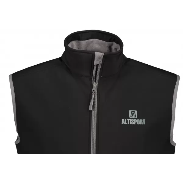  Pánska softshellová vesta ALTISPORT ALM006517 ČIERNA 