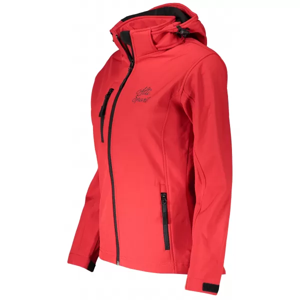  Dámska softshellová bunda ALTISPORT ALW056521 ČERVENÁ 