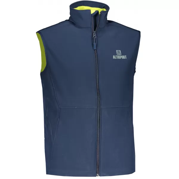  Pánska softshellová vesta ALTISPORT ALM006517 NÁMORNÁ MODRÁ 