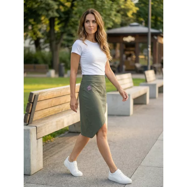  Dámska sukňa ALTISPORT LARCA LSKT347 ZELENÁ 