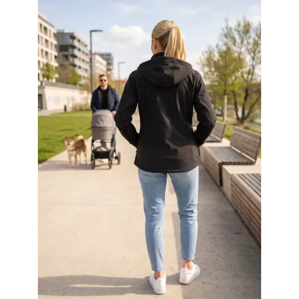  Dámska softshellová bunda ALTISPORT ALW056521 ČIERNA 