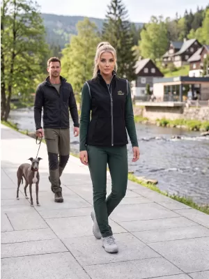 Dámska softshellová vesta ALTISPORT ALW056516 ČIERNA