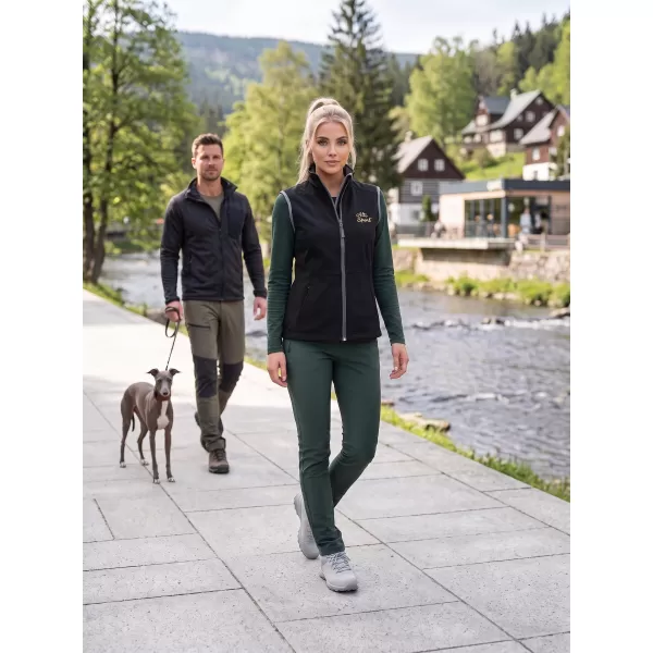  Dámska softshellová vesta ALTISPORT ALW056516 ČIERNA 