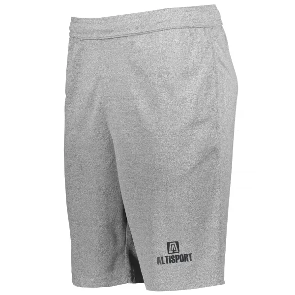  Pánske šortky ALTISPORT ALM006612 TMAVO ŠEDÝ MELÍR 