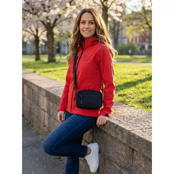  Dámska softshellová bunda ALTISPORT ALW056521 ČERVENÁ 