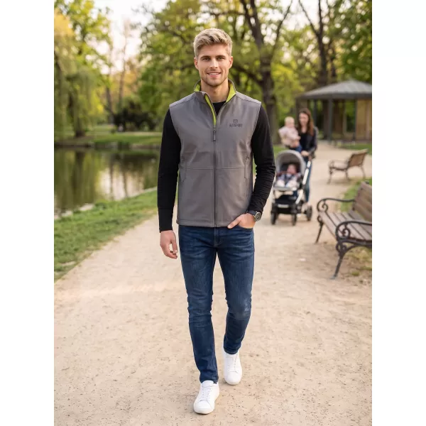  Pánska softshellová vesta ALTISPORT ALM006517 oceľovosivá 