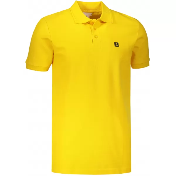  Pánske tričko s golierom ALTISPORT CARRYOVER ALM065203 JANTÁROVÁ 