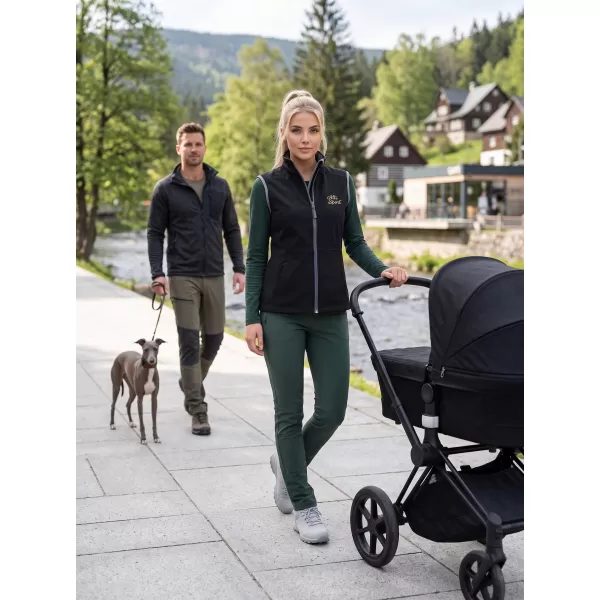  Dámska softshellová vesta ALTISPORT ALW056516 ČIERNA 