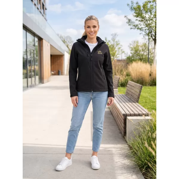  Dámska softshellová bunda ALTISPORT ALW056521 ČIERNA 
