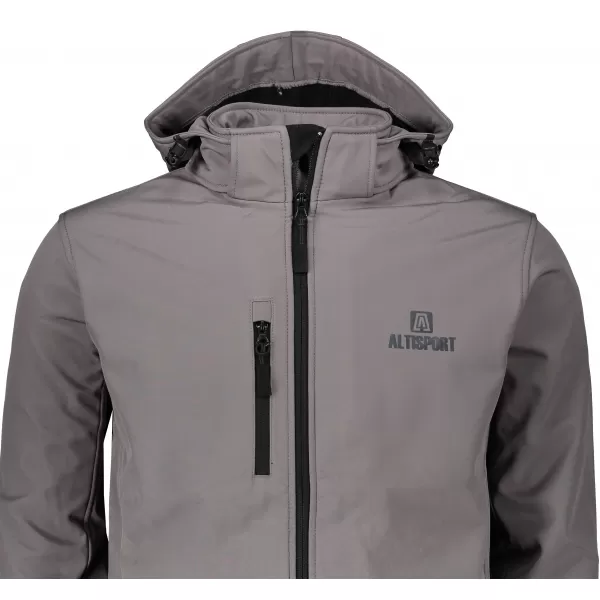  Pánska softshellová bunda ALTISPORT ALM006522 oceľovosivá 
