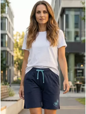 Dámske šortky ALTISPORT Arbel LPAT513 TMAVO MODRÁ