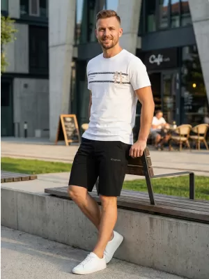 Pánske šortky ALTISPORT ELOF MPAT527 ČIERNA