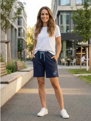 Dámske šortky ALTISPORT Arbel LPAT513 TMAVO MODRÁ