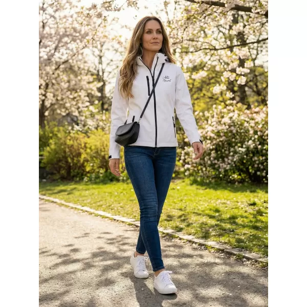  Dámska softshellová bunda ALTISPORT ALW056521 BIELA 