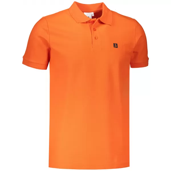  Pánske tričko s golierom ALTISPORT CARRYOVER ALM065203 ORANŽOVÁ 
