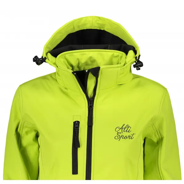  Dámska softshellová bunda ALTISPORT ALW056521 limetkovú 