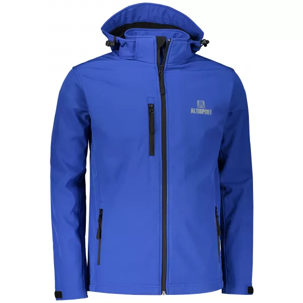  Pánska softshellová bunda ALTISPORT ALM006522 KRÁĽOVSKÁ MODRÁ 