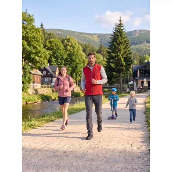  Pánska softshellová vesta ALTISPORT ALM006517 ČERVENÁ 