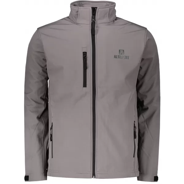  Pánska softshellová bunda ALTISPORT ALM006522 oceľovosivá 