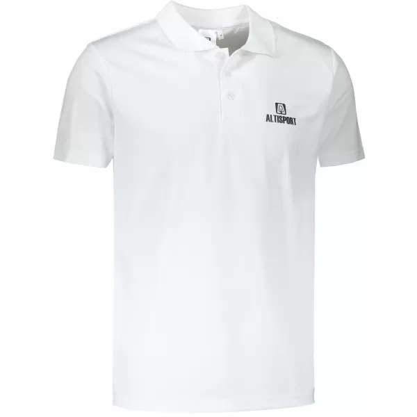  Pánske funkčné tričko s golierikom ALTISPORT ALM006217 BIELA 