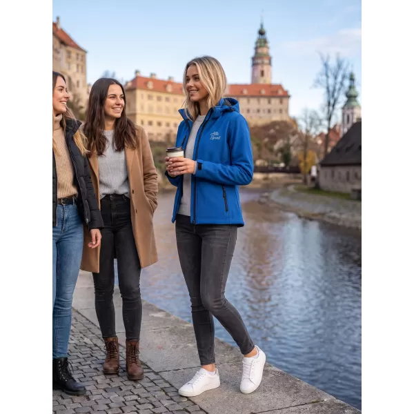  Dámska softshellová bunda ALTISPORT ALW056521 KRÁĽOVSKÁ MODRÁ 