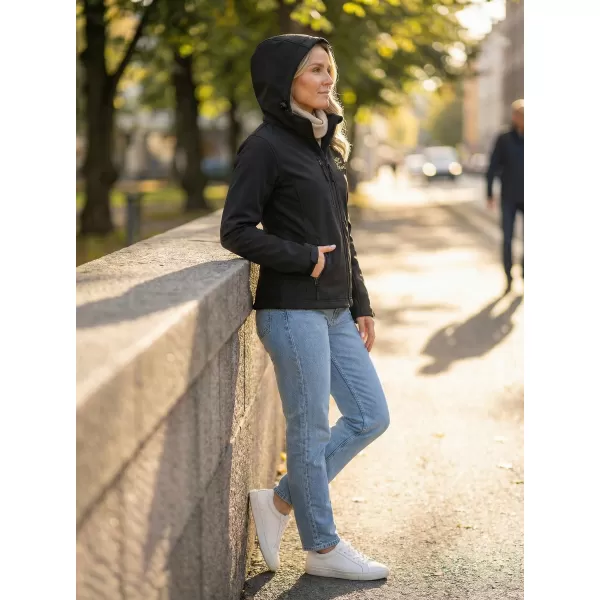  Dámska softshellová bunda ALTISPORT ALW056521 ČIERNA 